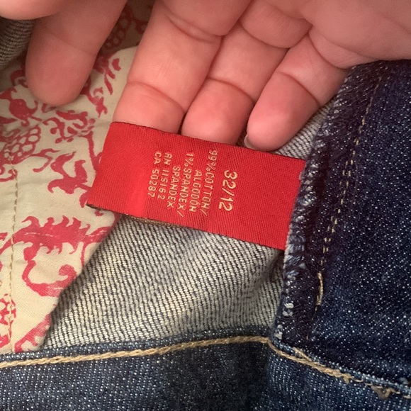 Armani Exchange Embroidered Stretch Jeans 32/12 GUC - Picture 6 of 9